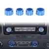 Blue Aluminum Center Console AC Knob Ring Cover For Nissan Frontier 22+