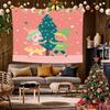 Santa & Snowman Tapestry Background Cloth Hanging Cloth Bedroom Bedside Decorative Wall Cloth Rental Dormitory Tapestry