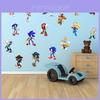 Autocolant de Perete Autoadeziv cu Model Sonic Decor de Fundal Pentru Camera Copiilor, Living, Dormitor și Hol