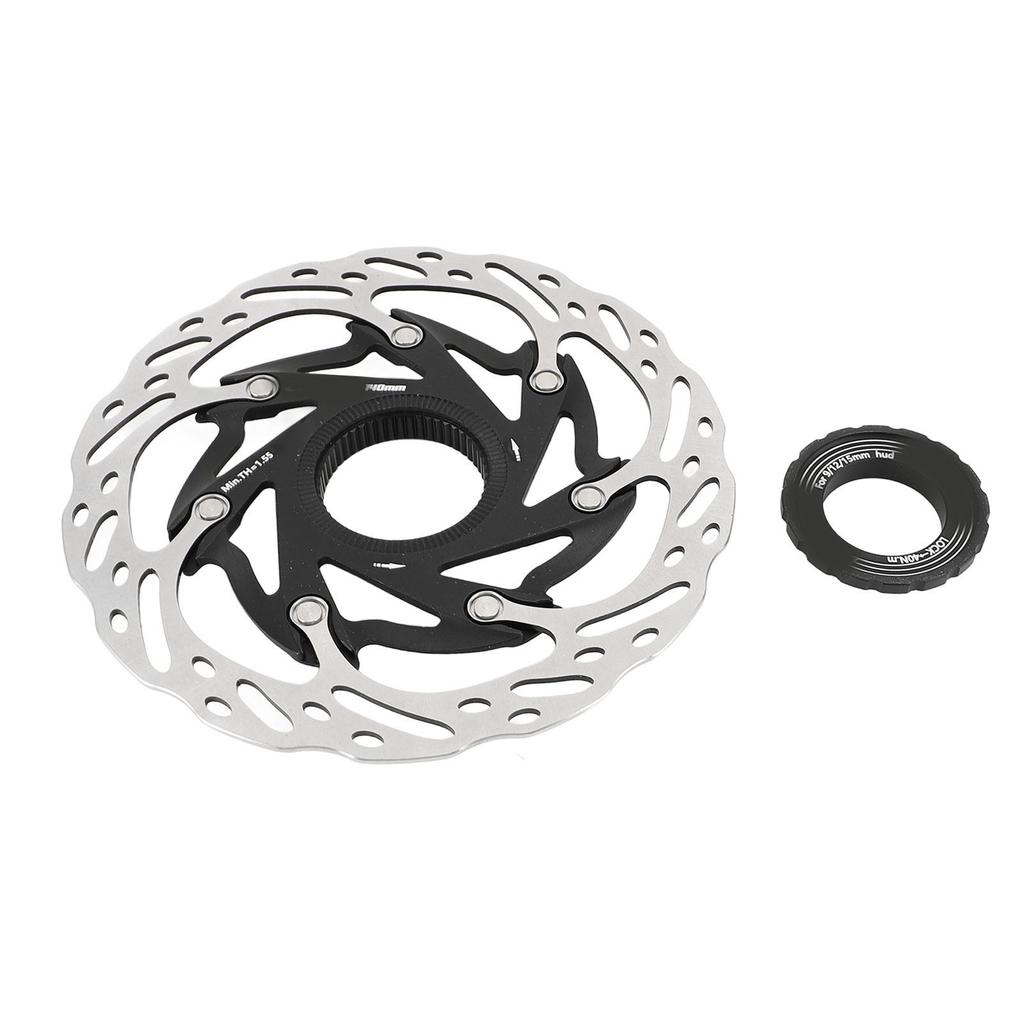 Bike Disc Brake Rotor Aluminium Alloy 140mm Bike Heat Dissipation Centerlock Disc Rotor