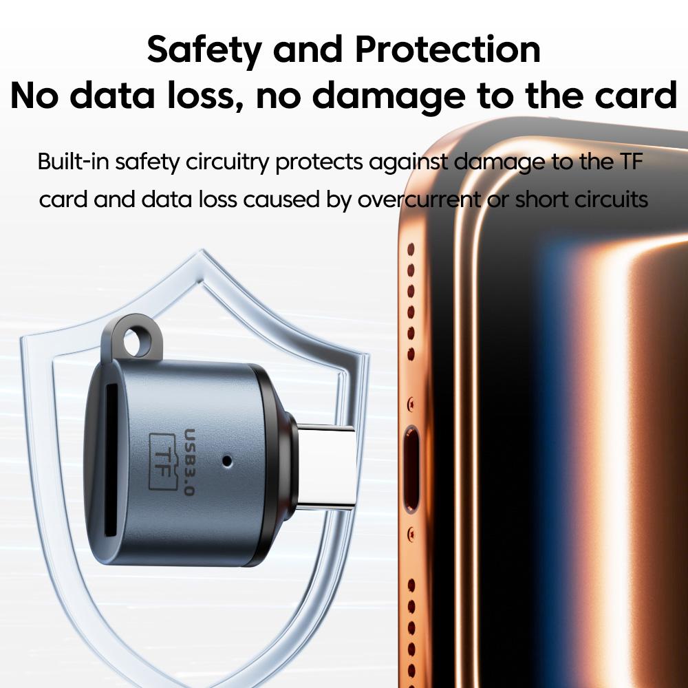 Xiaomi USB 3.0 Card Reader Type C TO TF card Reader usb adapter High Speed Cardreader TF Memory card For iPhone PC Laptop Accessories
