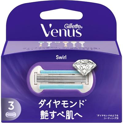 Venus P G desiGn Gold Venus Swirl Gloss Skin rePlacement Blade  Pack Of 3
