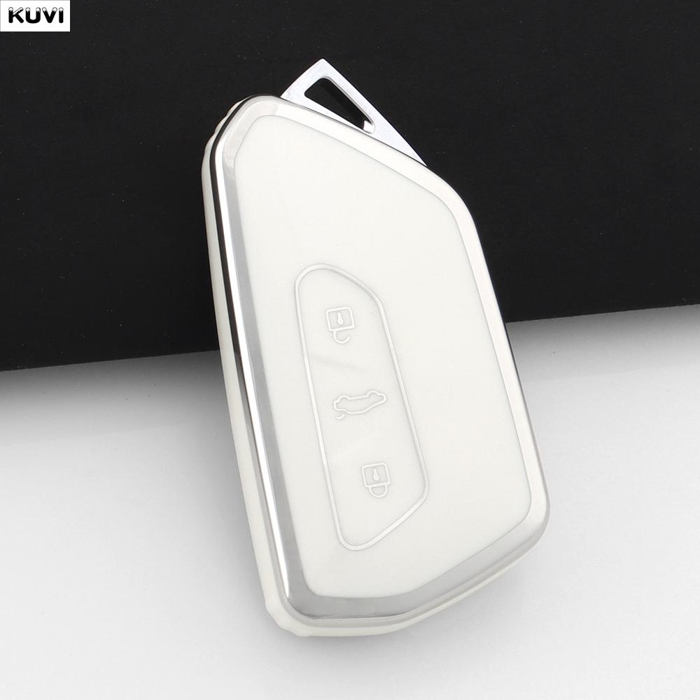 

Чехол-футляр из ТПУ для умного ключа автомобиля для Vw Volkseagen Golf 8 Mk8 Id.3 Id.4 Cupra Skoda Octavia A8 Seat Leon Mk4 Formentor Tarraco