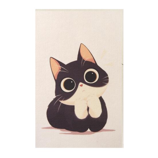 Wall Mounted Cat Scratcher Self-adhesive Cat Scratch Pad Cute Kitten Pattern Scratch Mat Protects Furniture And Walls for Indoor Cats Scratching