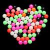 100PCS Round Mixed Color PE Plastic Stopper Beads Carp Fishing Rig Fishing Beads Fishing Lures Tackle Accessories