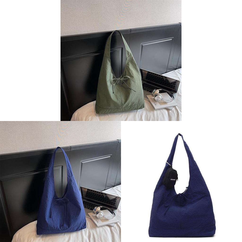 Fashion Nylon Tote Bag With Lazy Bow Knot For Daily Casual Women