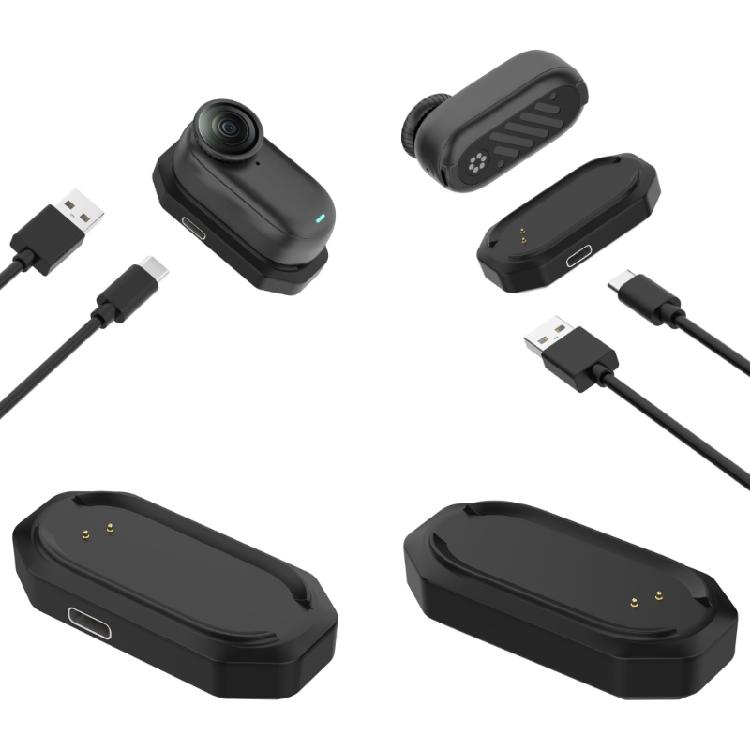 Snellaadstation Dock Vervanging Plastic Textuur Draagbaar Oplaadaccessoire Geschikt voor GO3 GO3S Camera Modellen