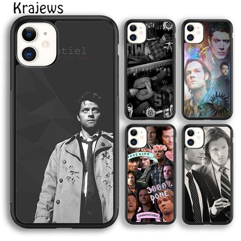 Krajews Supernatural Dean Sam Castiel Soft Phone Case For iPhone 17 Air 16 15 14 plus 11 12 13 pro max coque Fundas