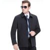 2024 Autumn/Winter Men's Wool Lapel Jacket for Middle-aged and Elderly - Single-breasted Dad Style Coat