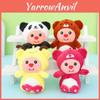 Cute Transforming Beaver Keychain Plush Soft Toy Pp Cotton Filled Bag Ornament