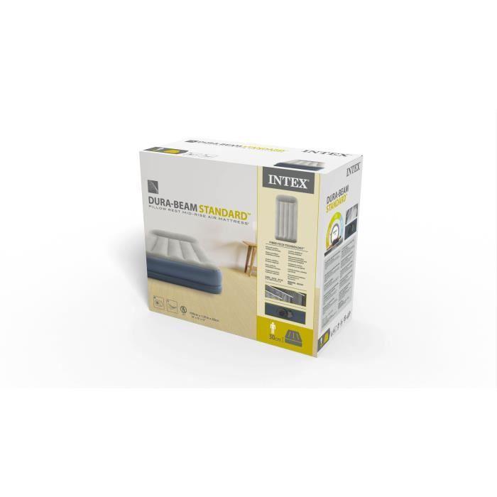 INTEX Matelas gonflable Pillow Rest Mid-Rise 1 place