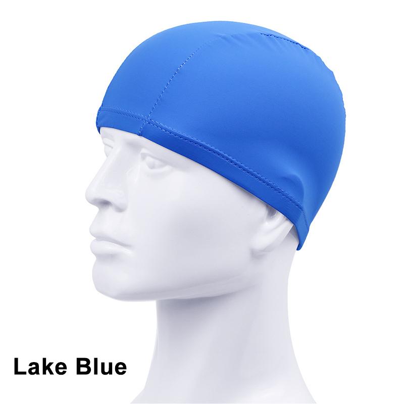 1Pcs Ultra-Thin Free Size Unisex Polyester Cloth Swimming Cap Protecting Ears Long Hair Water Sports Swimming Cap