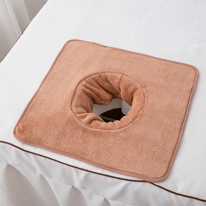 Thickened Beauty Salon Face Hole Towel for Massage Bed Headrest