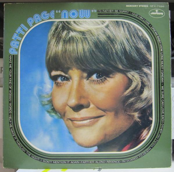 

Виниловая пластинка PATTI PAGE Now SFX7396 MERCURY 1971 Япония Поп Б/у