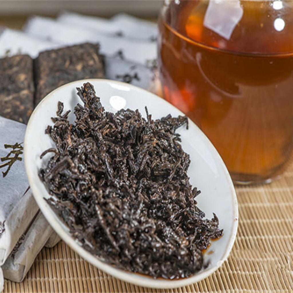 English Title: 50g Ripe Pu'er Tea LaoBanzhang Golden Bud Old Pu'er Health Care