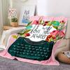 1pc Love Always Blanket, Lightweight Flannel Throw Blanket For Sofa, Bed, Travel, Camping, Living Room, Office197