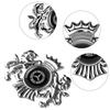 New 3D Crown Lion Car Fender Metal Emblem Badge Decoration Stickers For Mercedes Benz AMG W202 W203 W204 W205 W211 W212 W169 GLC