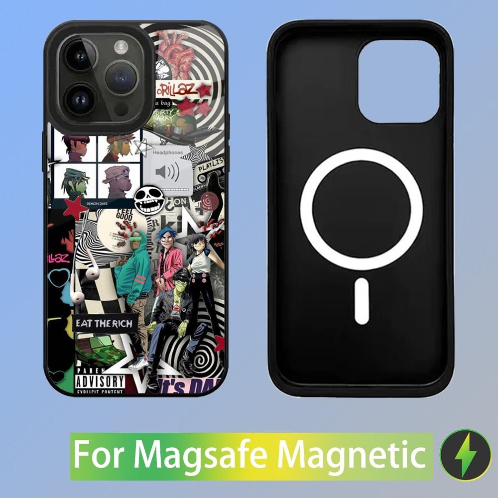 Gorillaz Band Phone Case For iPhone 15,14,13,12,11,Plus,Pro,Max Mini Magsafe Magnetic Wireless Charging iPhone12PRO