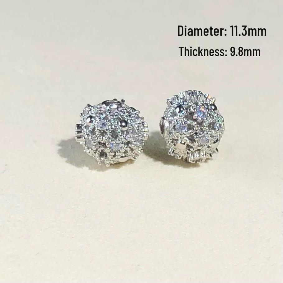 14k Gold-Plated Color-Preserving Crystal Spacer Beads for DIY Bracelets and Necklaces