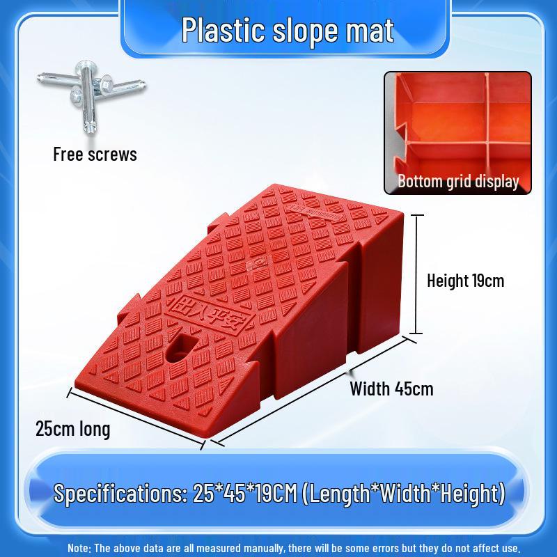 Home Car Step Threshold Mat - Plastic Curb Ramp