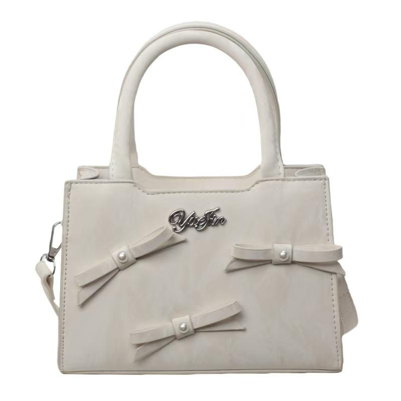 Portable Commuter Lady Tide Fashion Sweet Bow Small Square Bag Messenger Bag