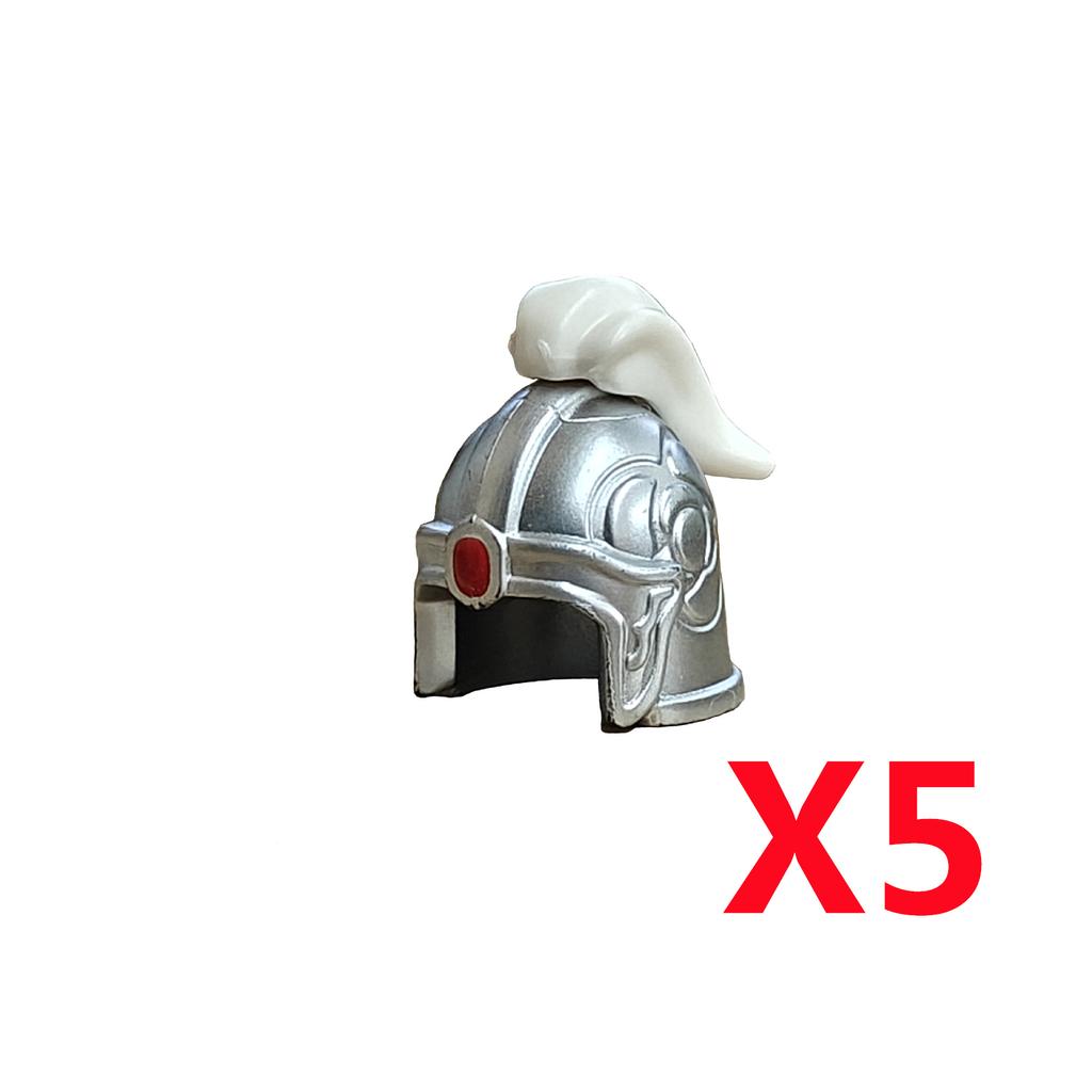 MOC Medieval Soldier Shoulder Armor Building Blocks Knight Figure Wearing Part Accessories Helmet Wings Weapon DIY Toy Gift K001