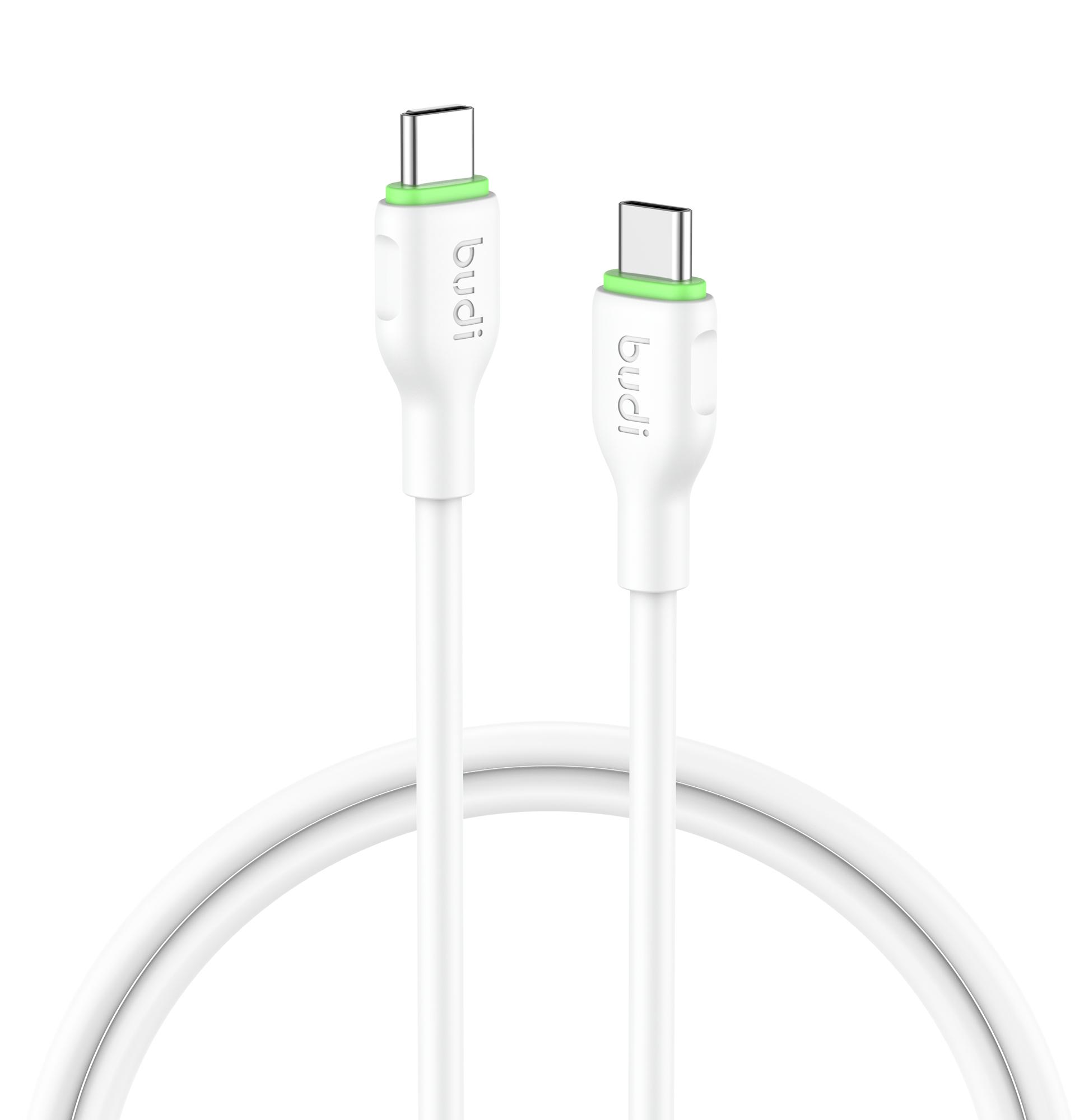 

BUDI DC261TT30W 3m 65W Fast Charging Type C Cable Soft TPE USB C to USB C Data Cord