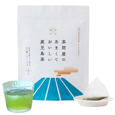 Sweet and Delicious Kagoshima Tea, Tagless Tea Bags from a Tea Wholesaler. Kagoshima Tea, Tea Bags, Japanese Tea, Chiran Tea, Kagoshima, Delivered by