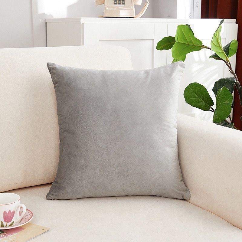 Candy Color Cushion Cover Solid Color Velvet Cushion Cover For Sofa Car Home Decorative Pillow Cover Simple Decoration 50*50cm