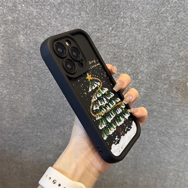 Merry Christmas Tree Silicone Phone Case For Xiaomi Redmi Note 14 13 12 11 Pro Plus 4G 5G 12S 11S Redmi 13C 14C Shockproof Cover