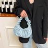 Fashion Pleated Handlebags For Women Pu Cloud Bags Leisure Shoulder Armpit Bag
