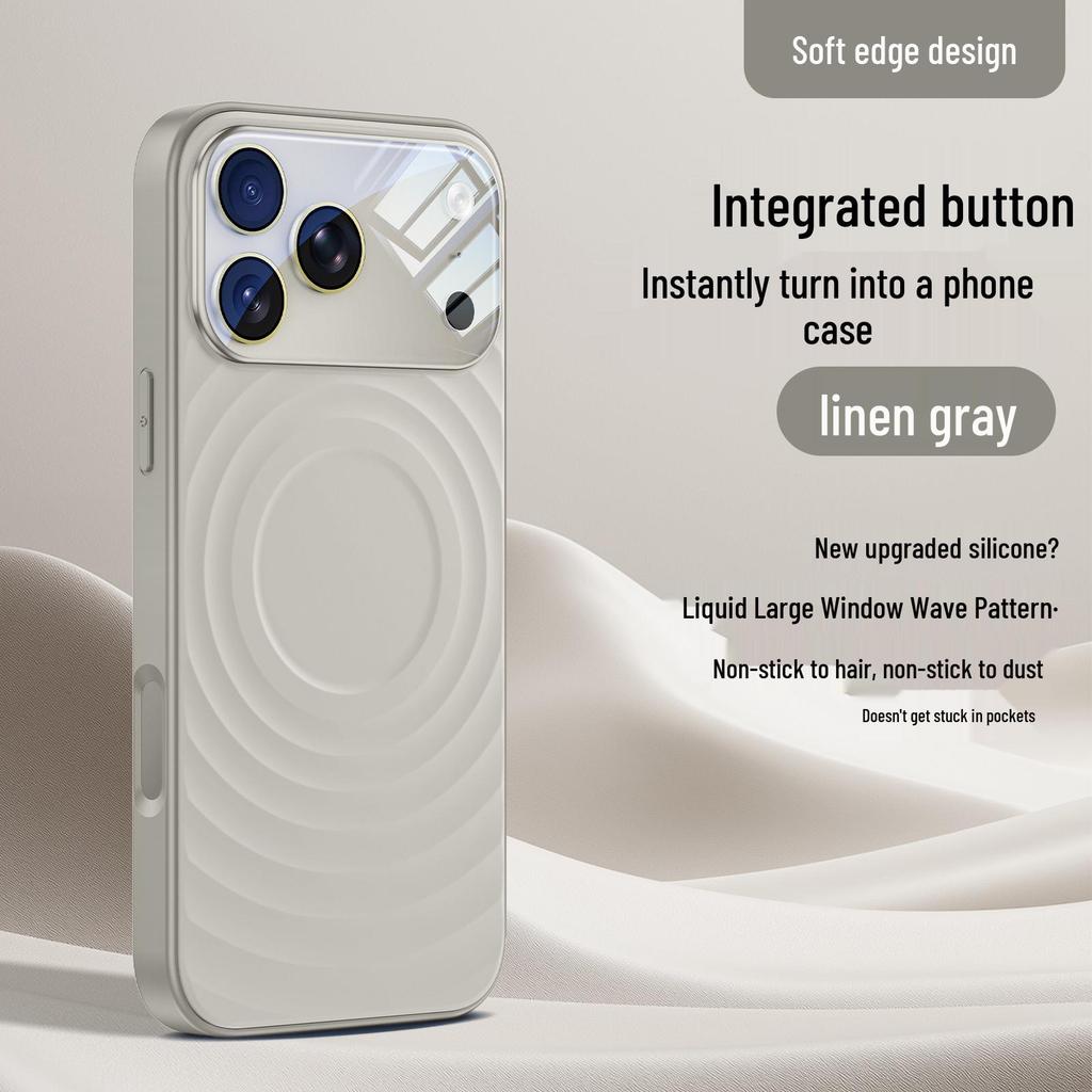 iPhone 17 Pro Max Magnetic Wave Pattern Protective Case