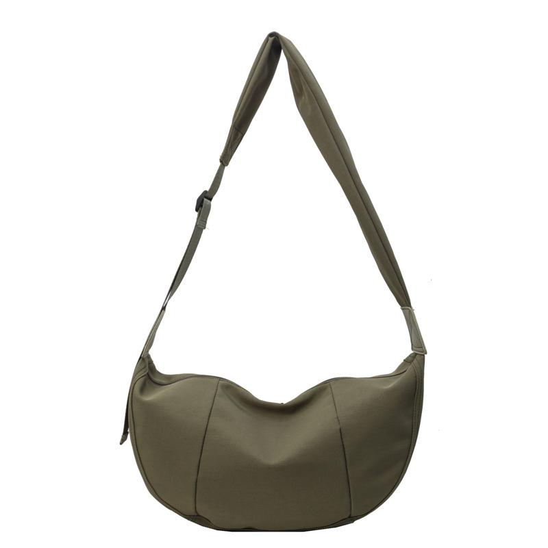 Solid Color Shoulder Bag Dumpling Bag Women's Crossbody Bag