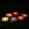Wasserdichte Schwimmende Wasserkübel Lotuslampe Schwimmende Induktions-Lotus-Wunschlampe Garten