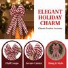Extra Big Christmas Tree Large Bow Deocr High-end Style Striped/Cow Red Bow Tree Topper Elegant Ribbon Large Striped