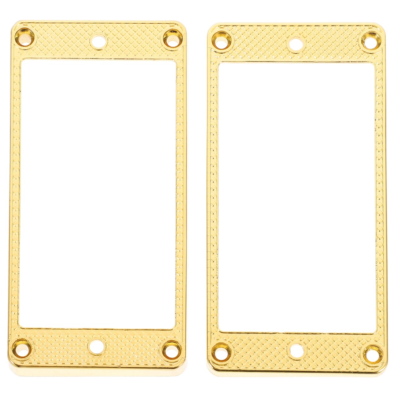 

SEWACC Pair of Replacement Electric Mounting Rings for Curved Humbucker Pickups, Curved Pickup Frames, Golden ABS, Precision Machined, for Electric