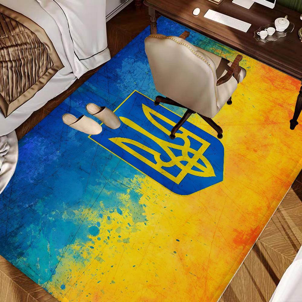 Ukraine Ukrainian Girl Flag Entrance Door Mat Nordic Style Bedroom Living Room Doormat Home Balcony Anti-Slip Modern Home Decor