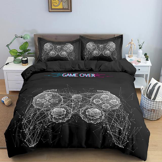 Fashion Gamepad Bedding Set Kids Game Comforter Quilt Adult Gift Bed Linen Bedroom Duvet Covers Single Queen King Size