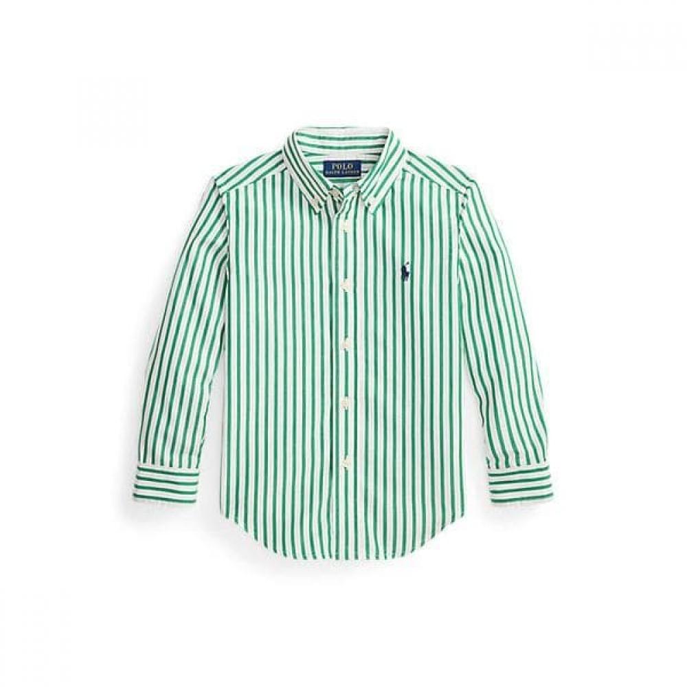 Polo Ralph Lauren Boys Cotton Poplin Stripe Shirt 2 7 Years Cwpowovb6820650300 2