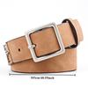Fashionable Korean-Style Street Style Trendy Minimalist and Versatile Square Buckle Belt for Casual  Everyday and Retro Looks
