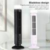 Bladeless Tower Fan 90 Degree Oscillating Quiet Portable USB Desk Fan,34 dB Quiet Electric Cooling Fan with Light for Home Bedroom Office (Black)