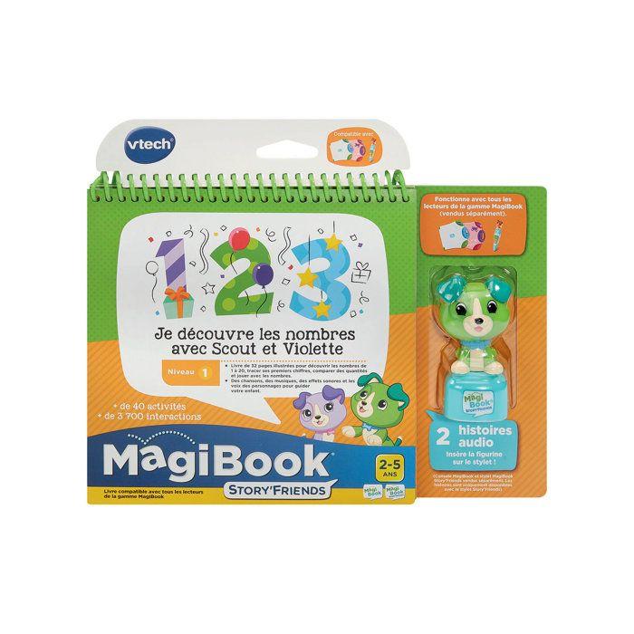 VTECH - MAGIBOOK STORY'FRIENDS - JE DÉCOUVRE LES NOMBRES AVEC SCOUT ET VIOLETTE + PERSONNAGE - Multicolore