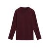 MD Fall and Winter New Women's Clothing Rib Neckline Soft Glutinous Wool Blended Round Neck Long Sleeves Knitwear 5775638