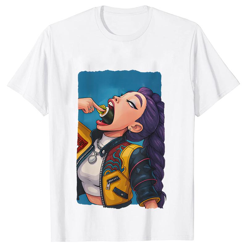 Women's T-shirt Clothing Kpop Demon Hunter Huntrx Graphic Tops Female T Shirt Fashion Korean Casual Harajuku Short Sleeve Tees