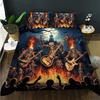 Music Guitar Duvet Cover Digital Printing Set Bedding Decorative Quilt Cover Pillowcase Three-Piece Set