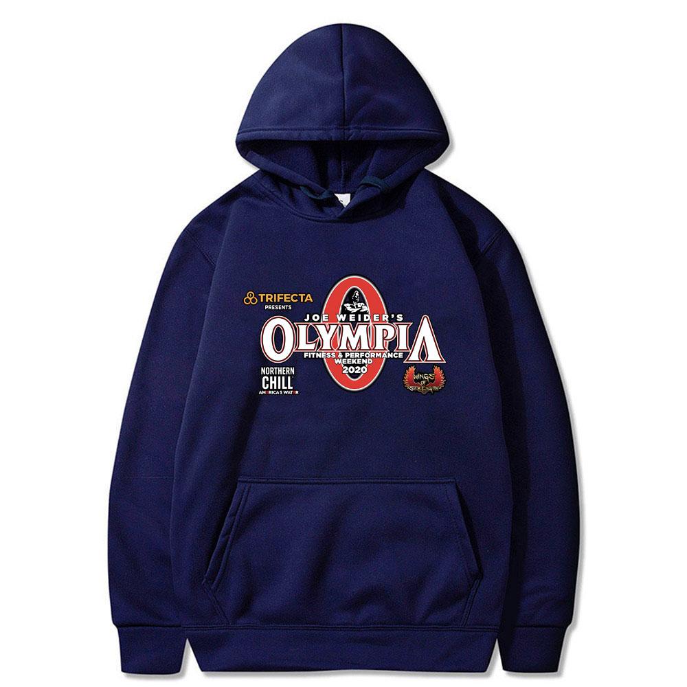 Olympia Gym Fitness Pump Cover Grafikdruck Hoodie Herren Lässig Übergroßer Kapuzen-Trainingsanzug Herren Damenmode Vintage Hoodies