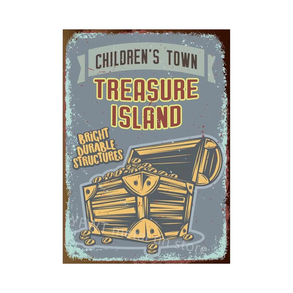 1pc Anchor Navigation Tin Sign Metal Signs Vintage Nautical Dream Art for Beach Beach House Seaside Man Cave Wall Decoration