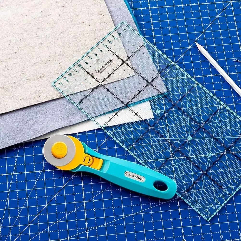 Self Healing Cutting Mat A4 Size Double Sided Plastic Board with Grid for Crafting Sewing and Fabric Projects