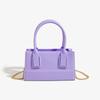 Fashion Women Shoulder Bags New Solid Color Evening Bags Chain Bag PVC Jelly Bags Leisure Handheld Bags Square Bag Crossbody Bag
