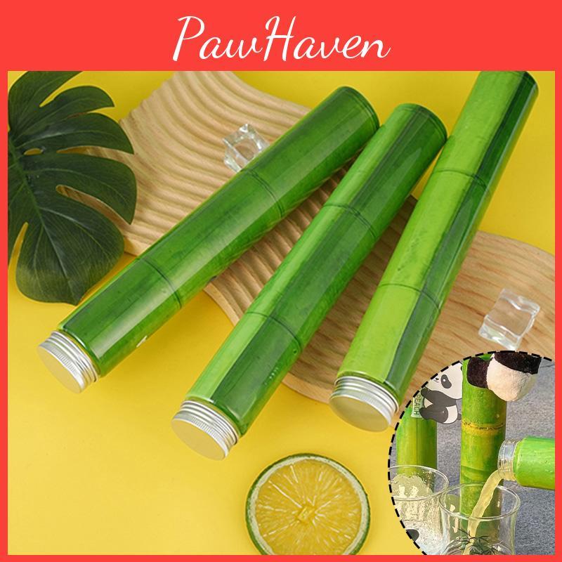 400ml Haustierplastik Bambus Design Becher für Outdoor-Sport und Getränke